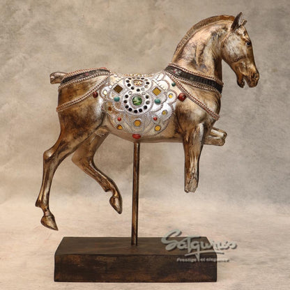 Vintage Horse Statue By Satguru's