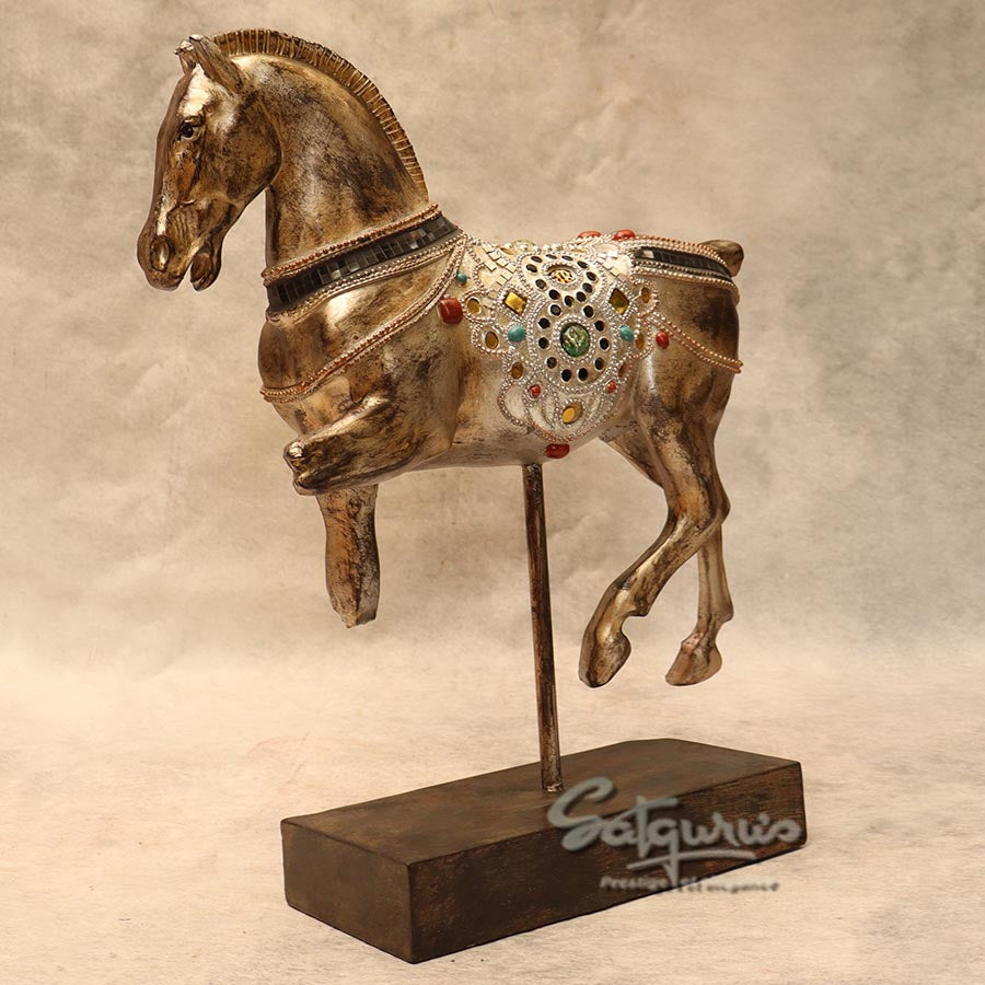 Vintage Horse Statue By Satguru's