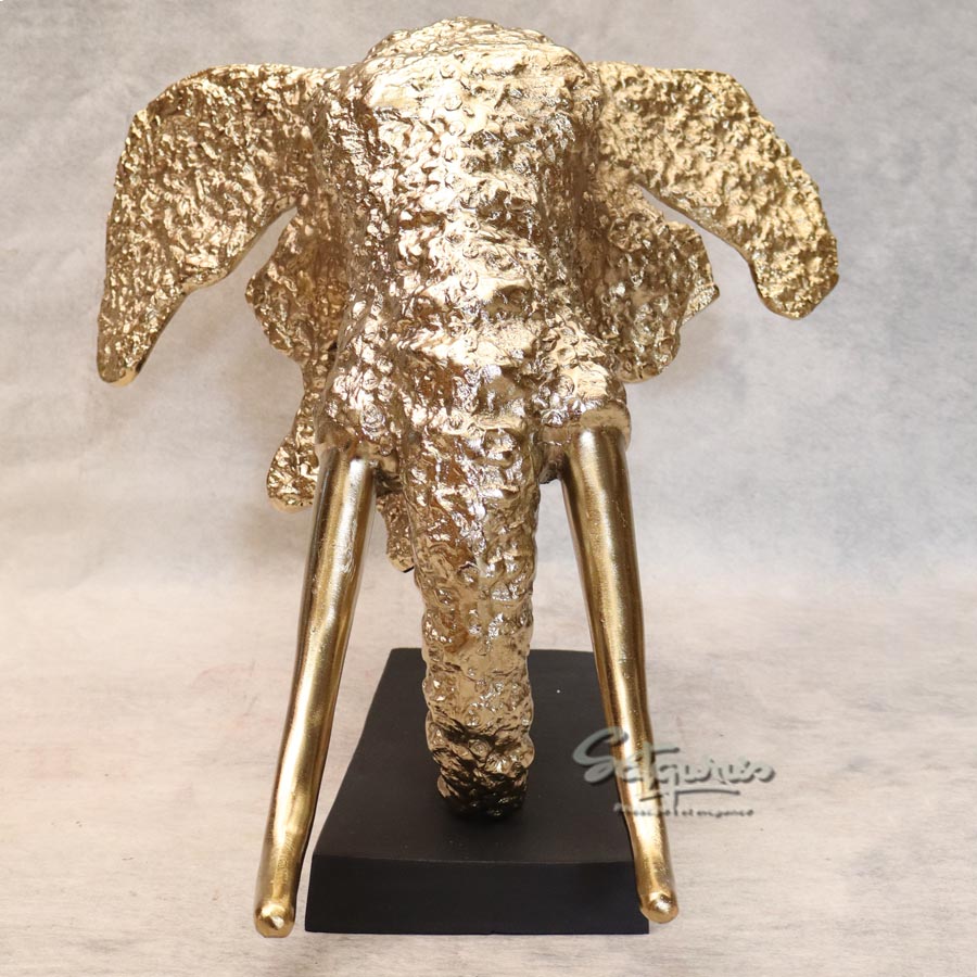 Golden Elephant Figurine By Satguru's