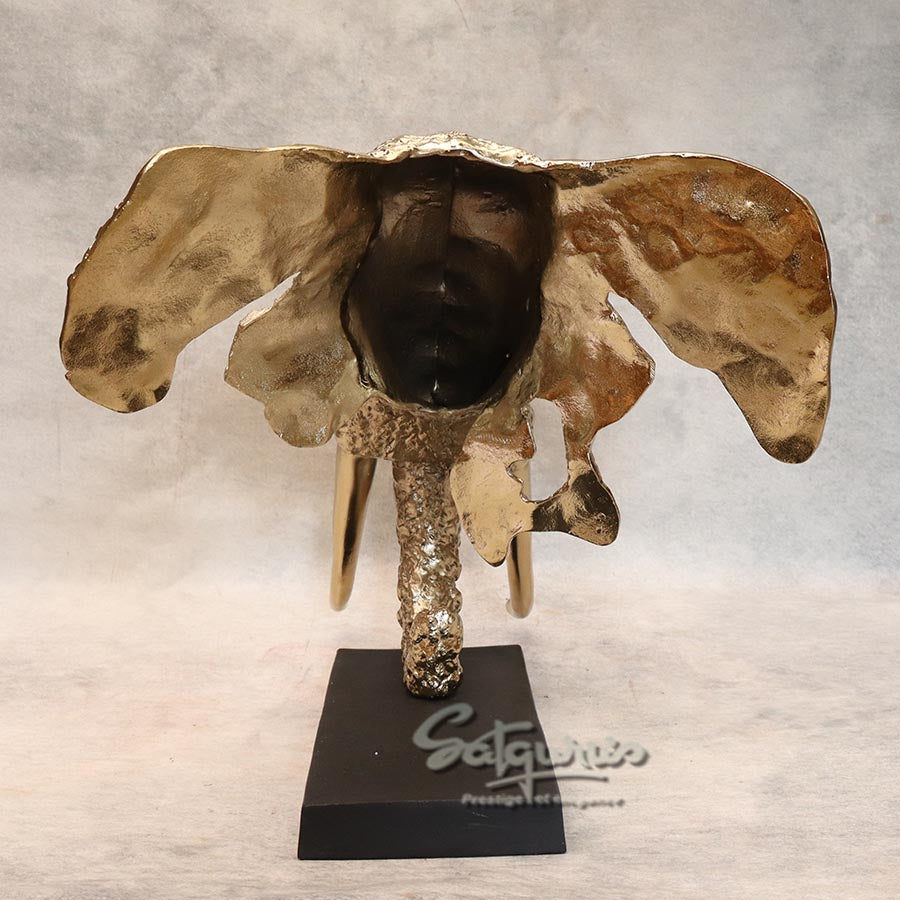 Golden Elephant Figurine By Satguru's