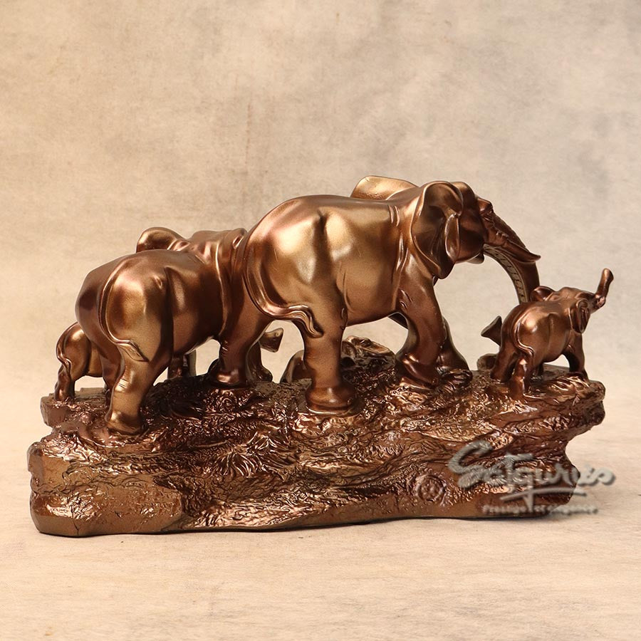 Elephant Family Showpiece By Satguru's