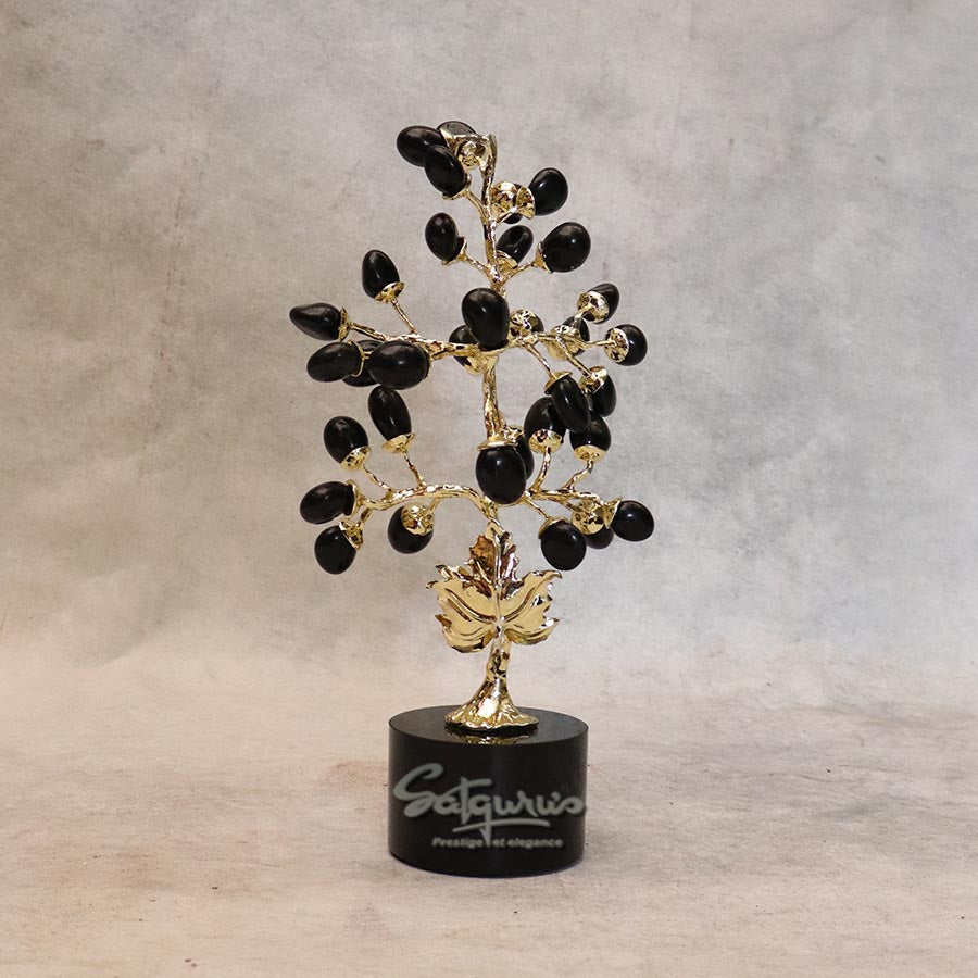 Crystal Black Grape Tree Table Showpiece By Satguru's