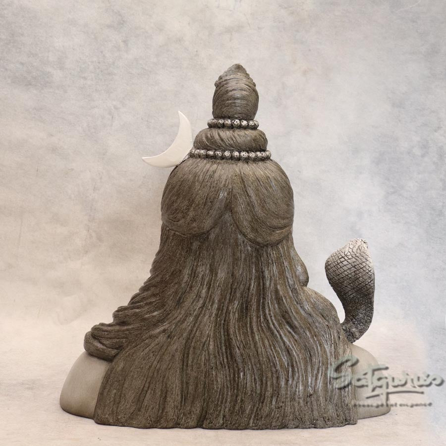 Black Shiva Bust ( Grey ) By Satguru's