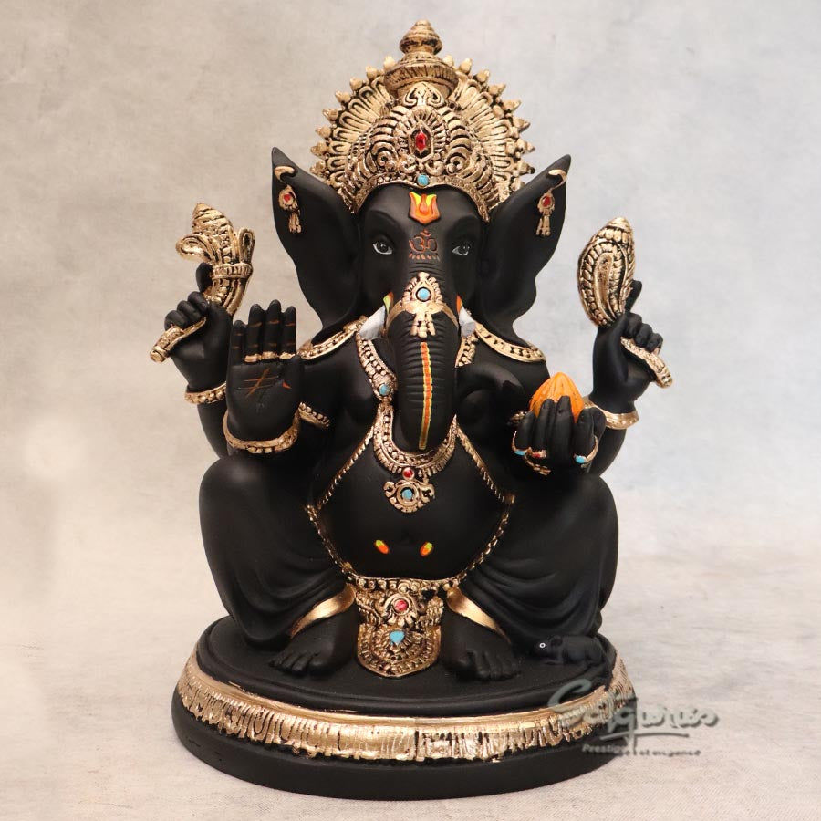 Mukut Ganesha ( Black ) By Satguru's
