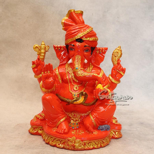 Pagdi Ganesha ( Orange ) By Satguru's