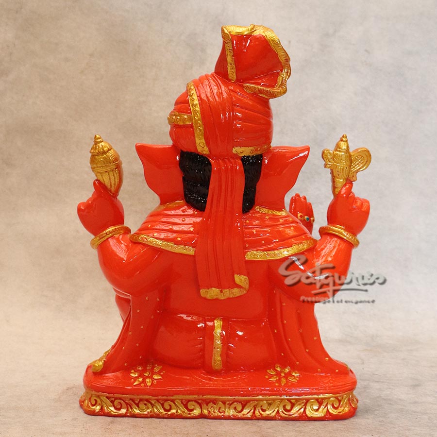 Pagdi Ganesha ( Orange ) By Satguru's