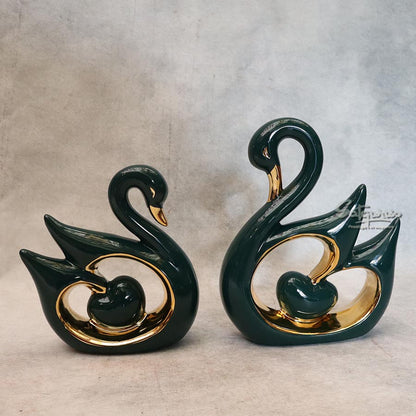 Set of 2 Swan Table Décor By Satguru's