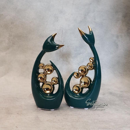 Set of 2 Fish Table Décor By Satguru's