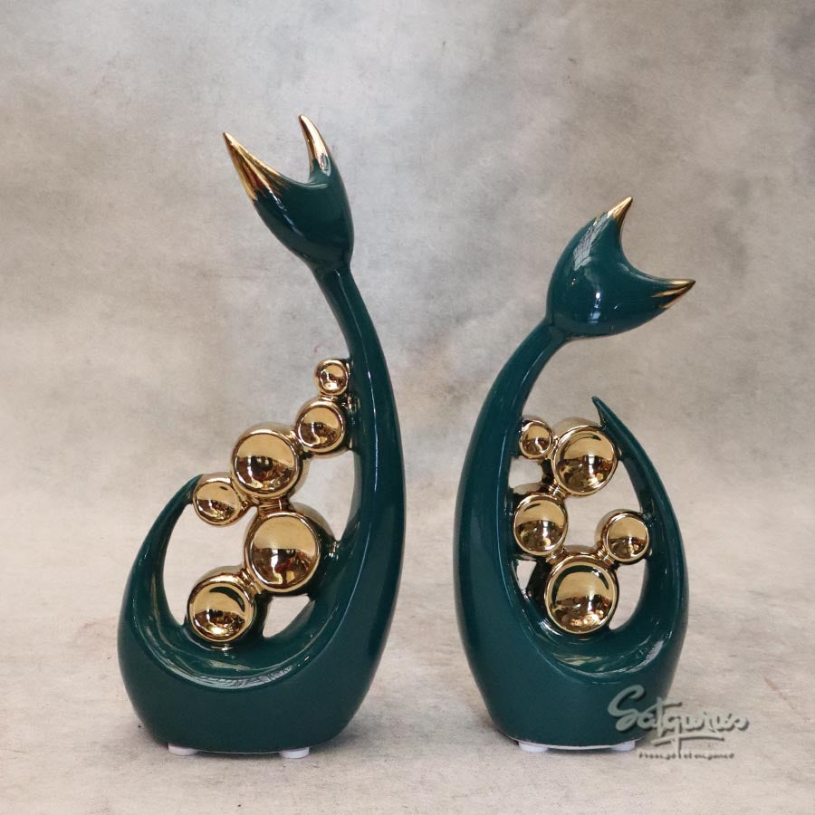 Set of 2 Fish Table Décor By Satguru's