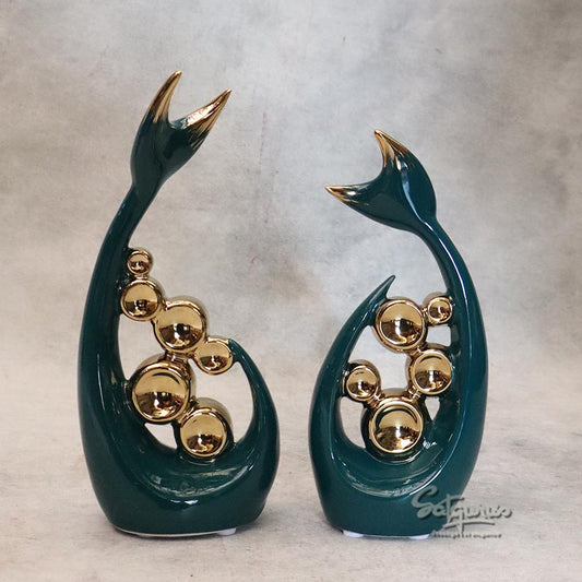 Set of 2 Fish Table Décor By Satguru's