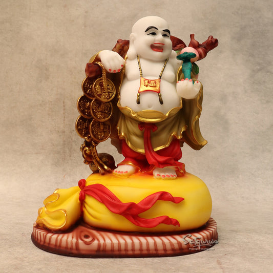 Laughing Buddha Standing On Potli By Satguru's