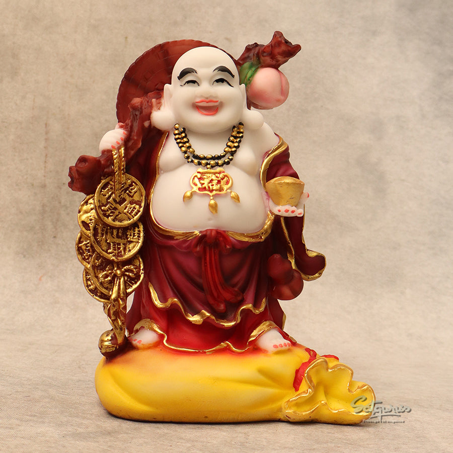 Laughing Buddha Standing On Potli ( Small ) By Satguru's