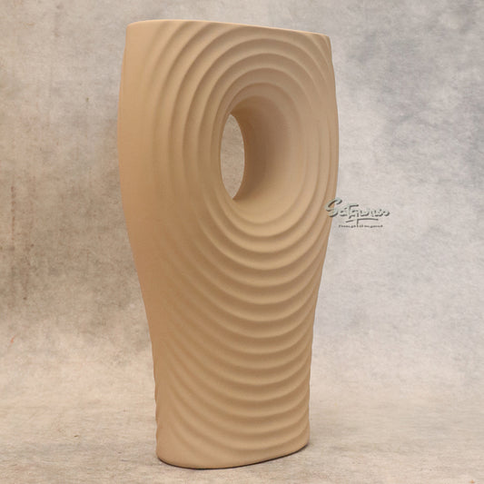 Cement Fin Ceramic Flower Vase By Satguru's