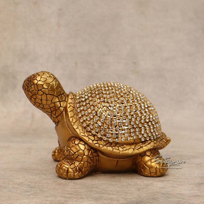 Diamond Gold Tortoise ( Big ) By Satguru's