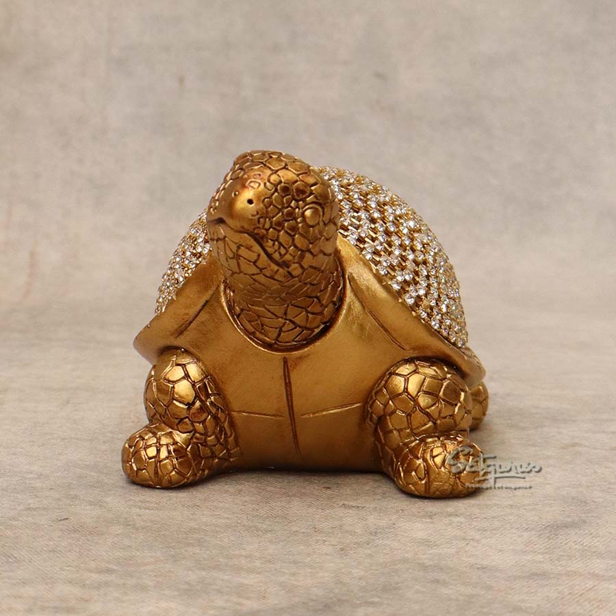Diamond Gold Tortoise ( Big ) By Satguru's
