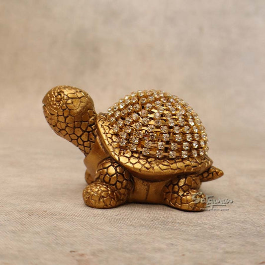 Diamond Gold Tortoise ( Small) By Satguru's