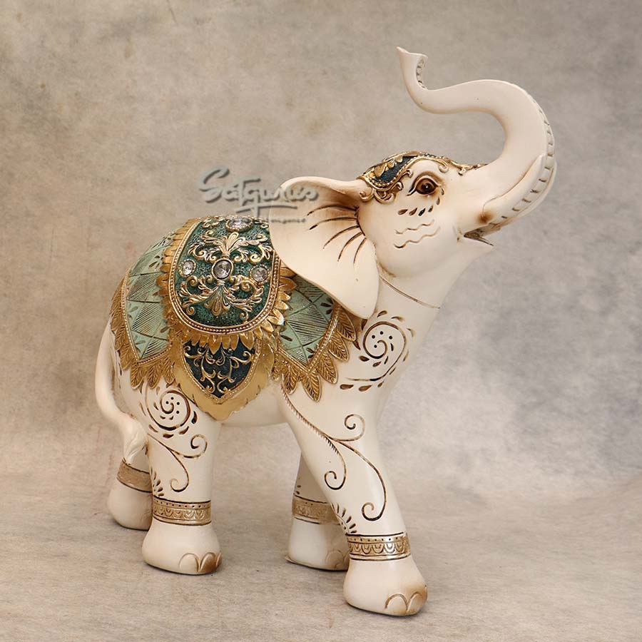 Elephant Trunk Up ( Green ) By Satguru's