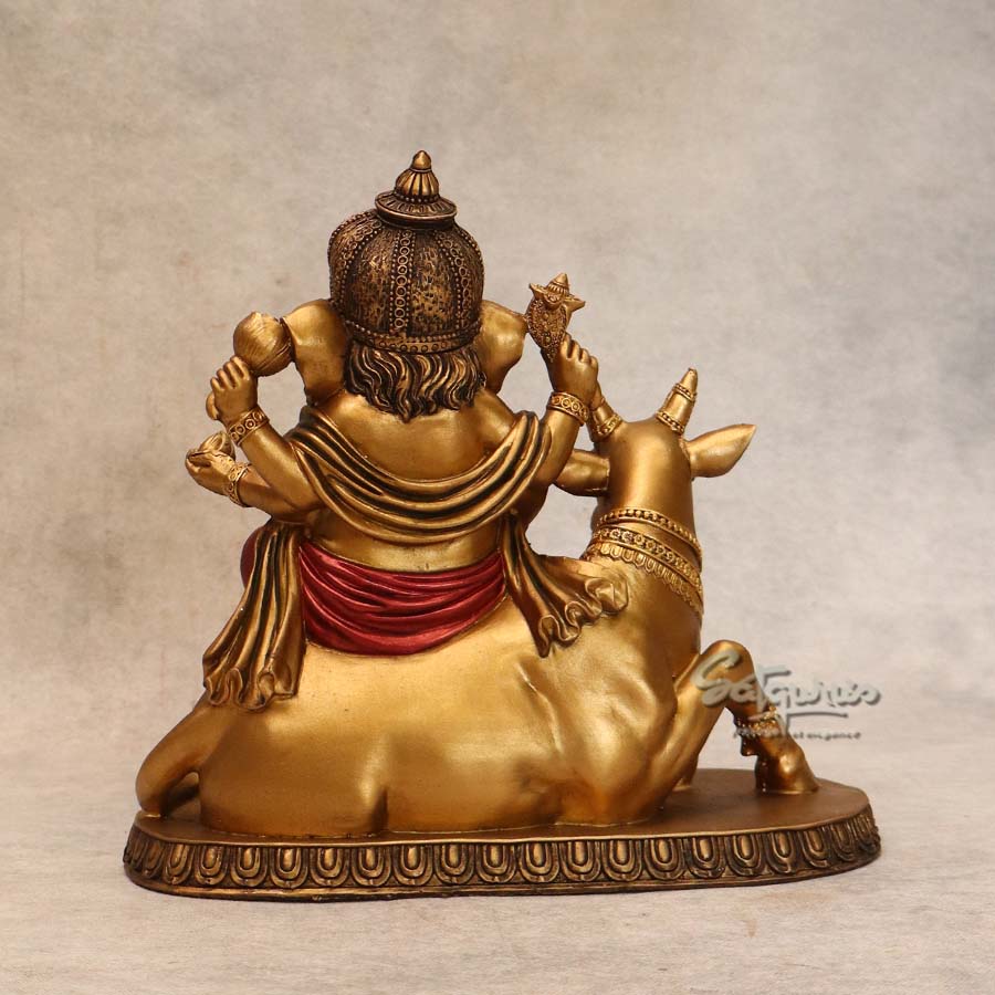Ganesha Sitting On Nandi By Satguru's