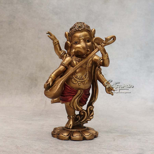 Dancing Ganesha With Veena By Satguru's