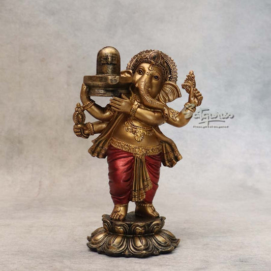 Ganesha Holding Shivling By Satguru's