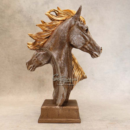 Silver Twin Horse Head By Satguru's
