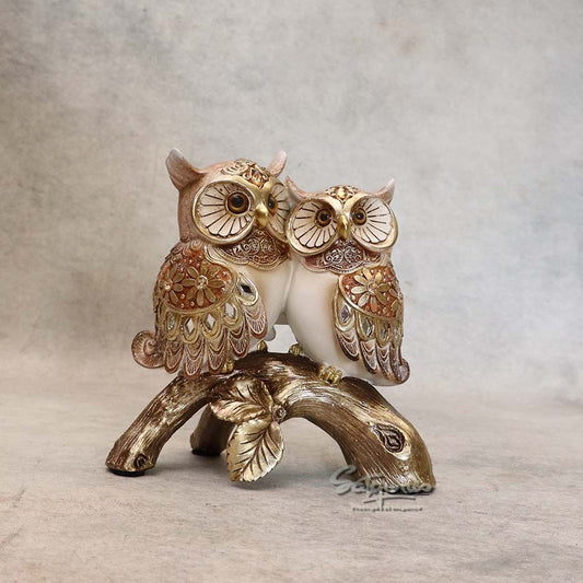 Owls On Branch By Satguru's