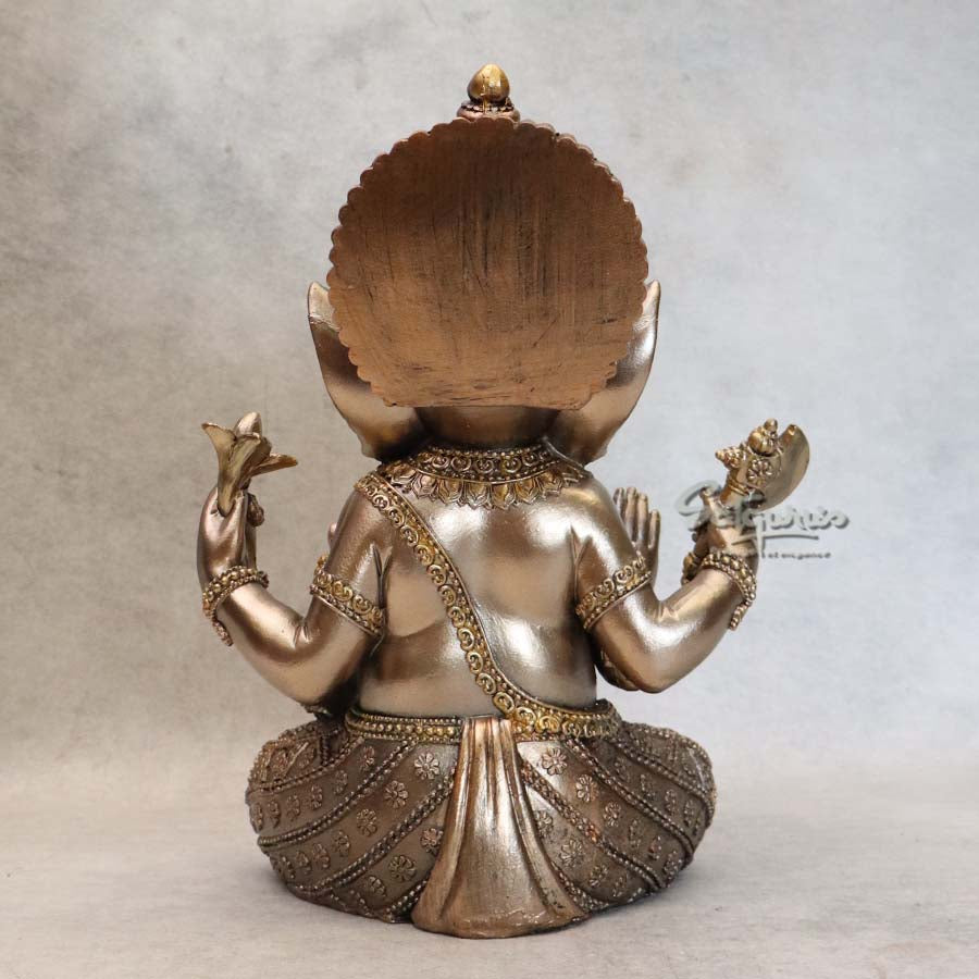 Metallic Crown Ganesha By Satguru's