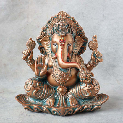 Lord Ganesha Idol Rustic Look By Satguru's