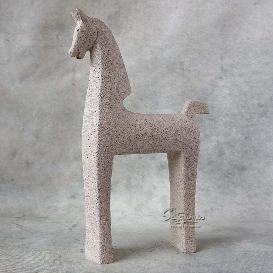 Modern Luxe Sleek Horse Figurine By Satguru's