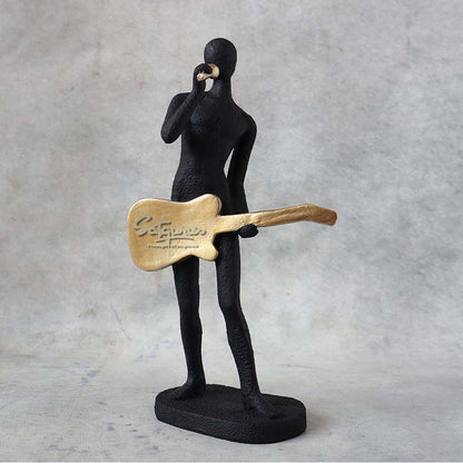 Abstract Guitar Player Figurine By Satguru's