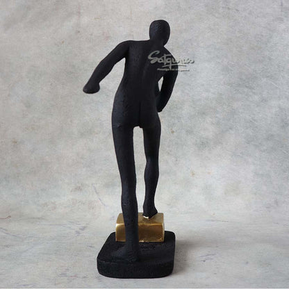 Abstract Black Figurine By Satguru's