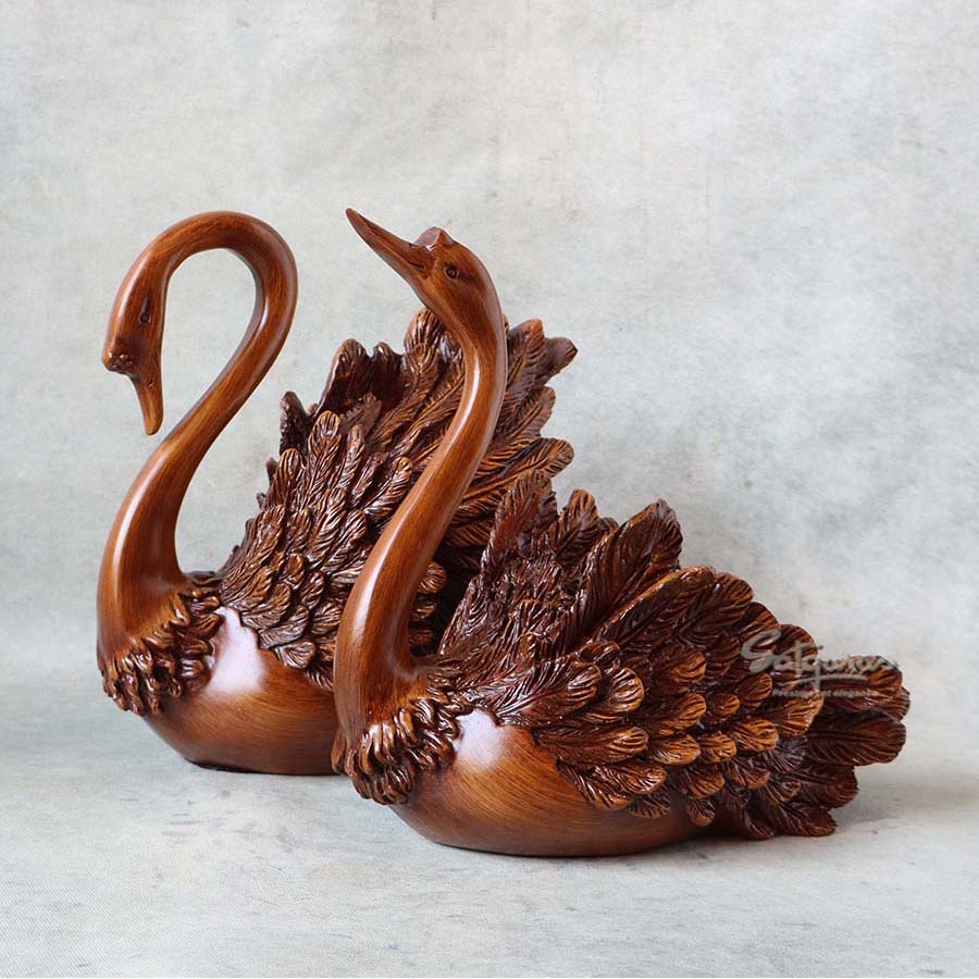Swan Pair Brown By Satguru's