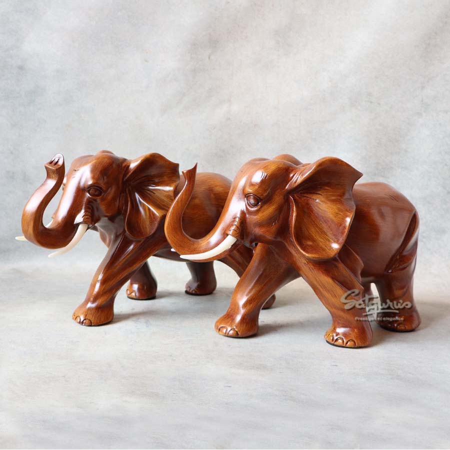 Medium Elephant Pair Brown By Satguru's