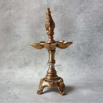 Brass Peacock Diya Annam By Satguru's