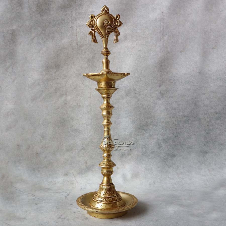 Brass Shank Lamp By Satguru's