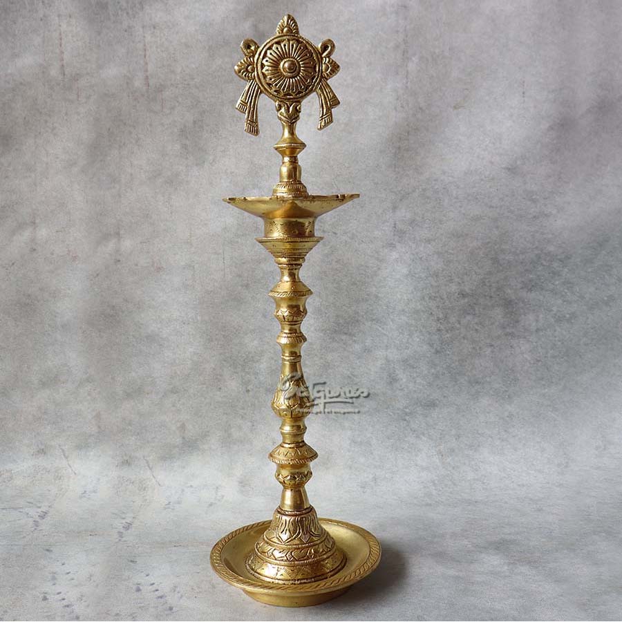 Brass Chakra Lamp By Satguru's