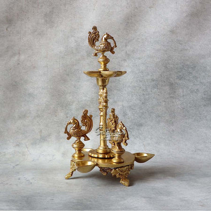 Brass Yellow Gold Annam Lamp By Satguru's