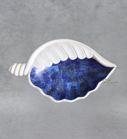 Marble Shankh Platter By Satguru's