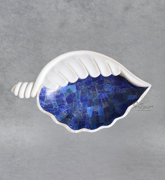 Marble Shankh Platter By Satguru's