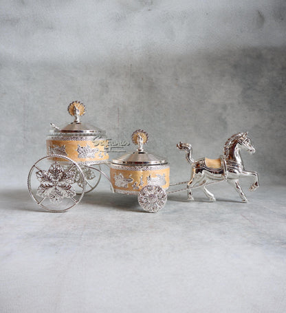 Horse Rath With Bowl ( Orange ) By Satguru's