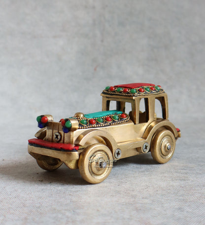 Brass Stone Work Vintage Car By Satguru's