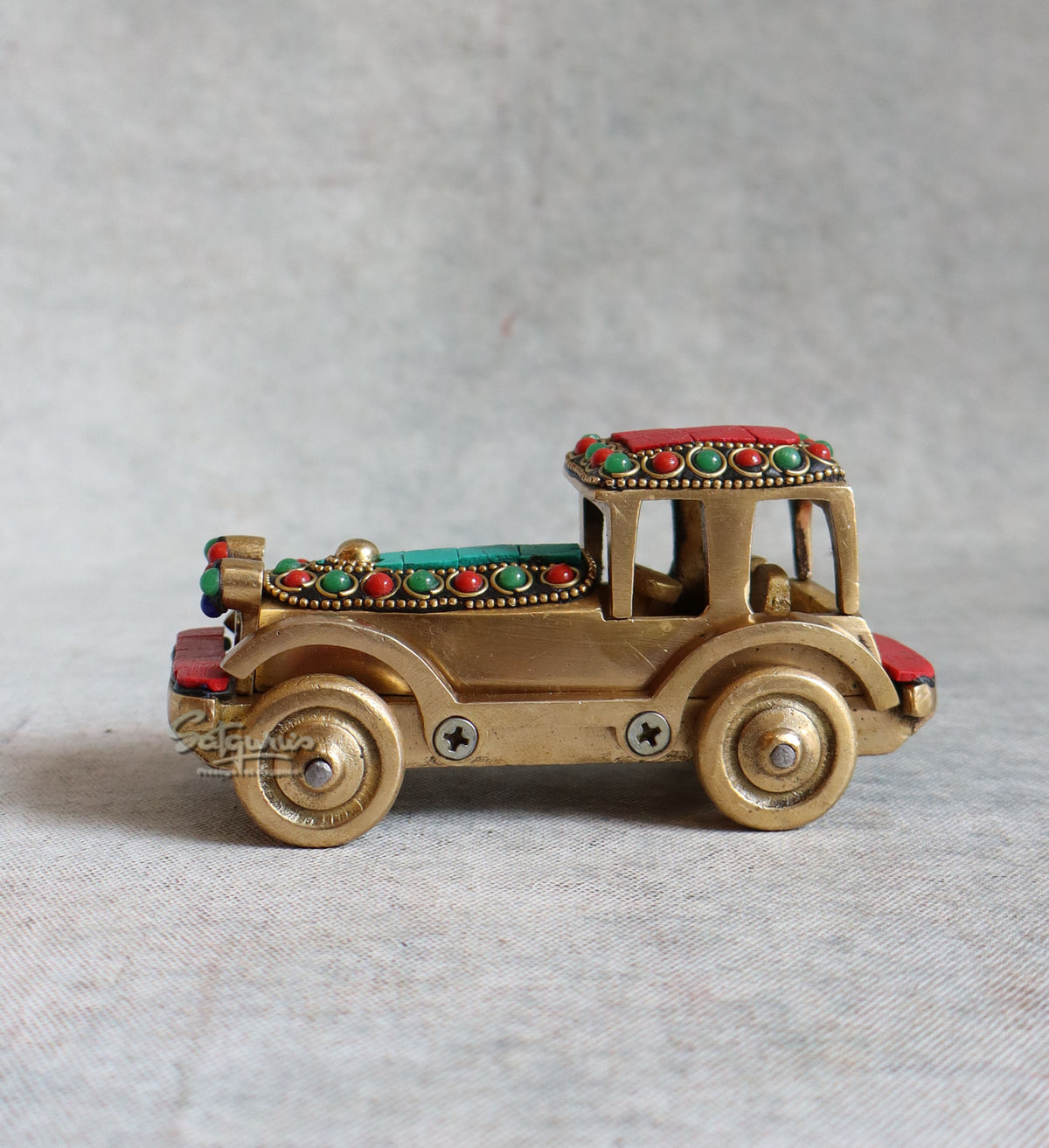 Brass Stone Work Vintage Car By Satguru's