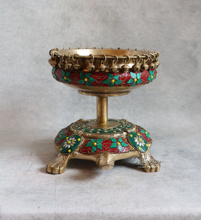 Brass Tortoise Urli By Satguru's