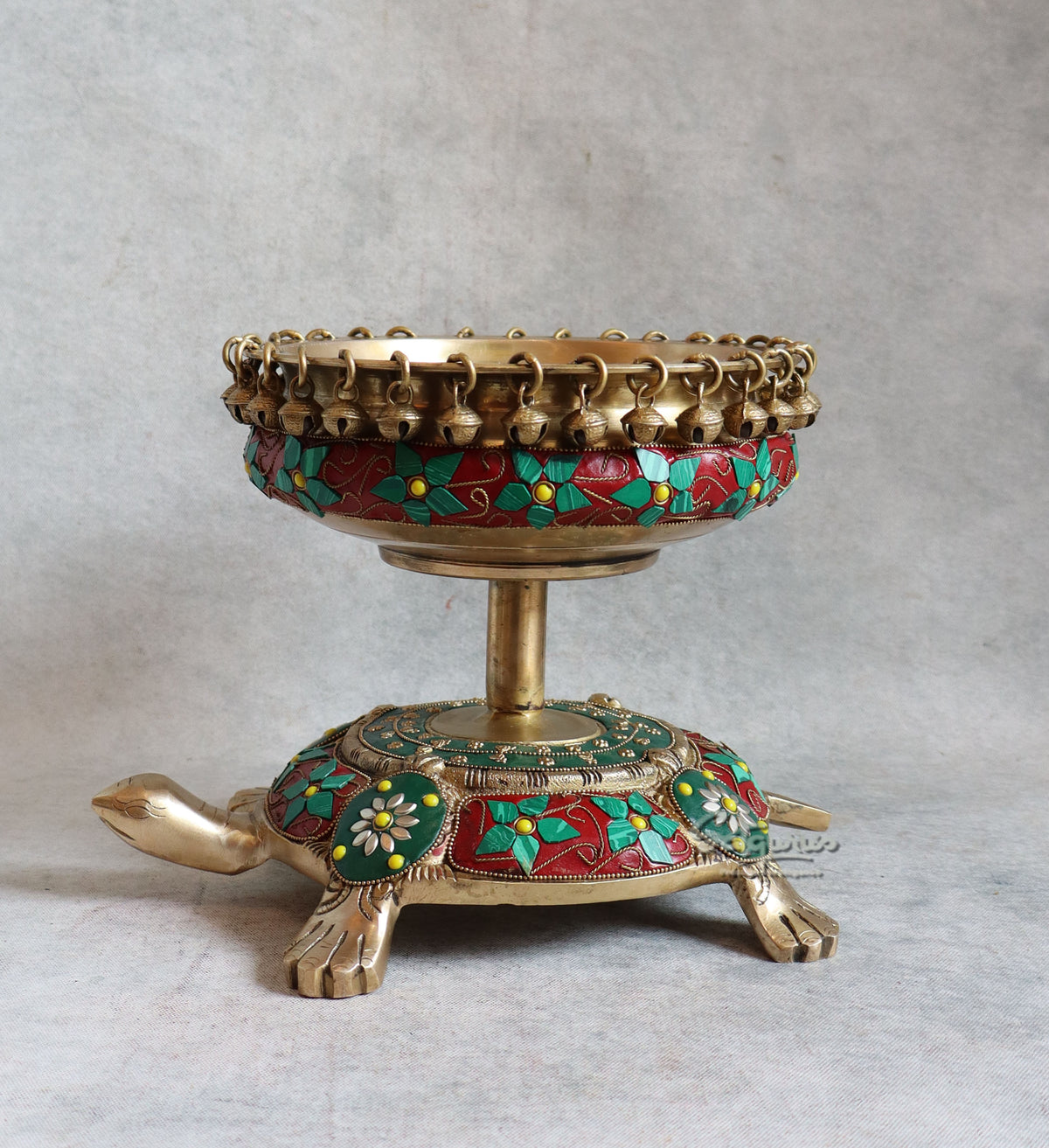 Brass Tortoise Urli By Satguru's