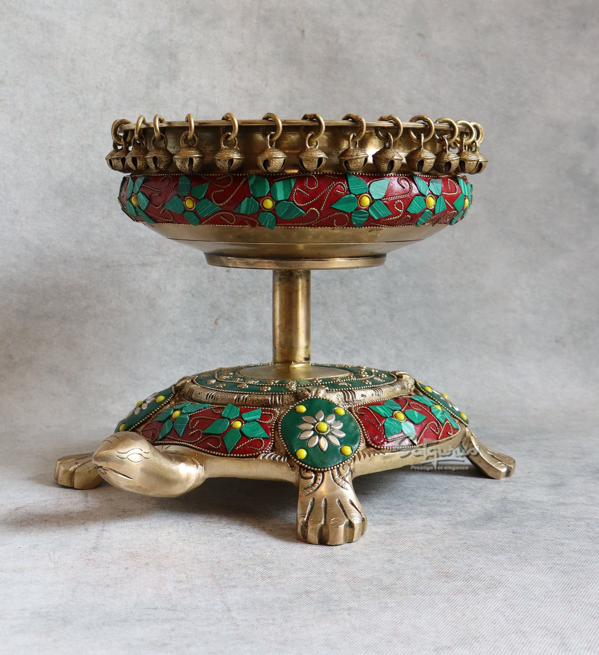 Brass Tortoise Urli By Satguru's