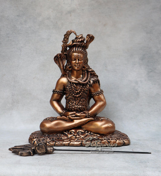 Metallic Copper Shiva By Satguru's
