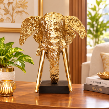 Golden Elephant Figurine By Satguru's
