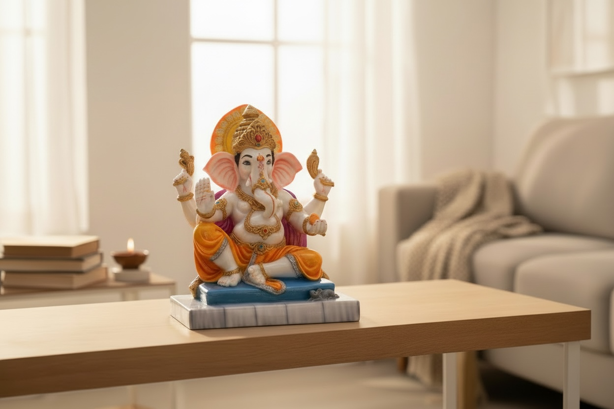 Big Mukut Ganesha By Satgurus