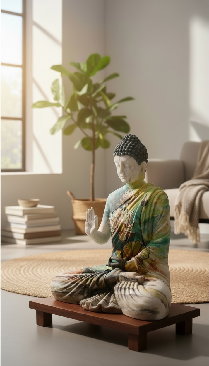 Serene Buddha in Dhyana Mudra By Satgurus