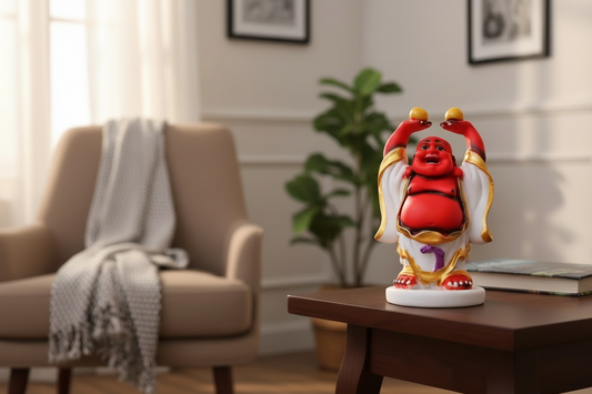 Laughing Buddha Hand Up With Mangoes By Satgurus